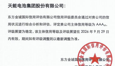 UG环球股份喜获最高信用评级AAA