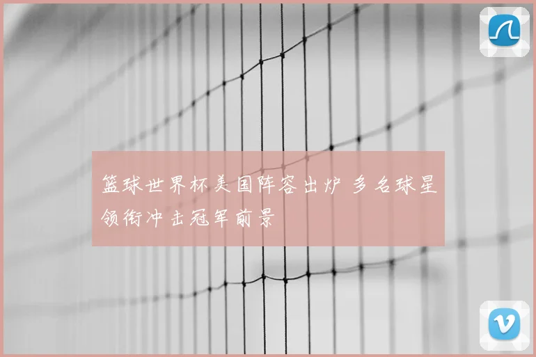 篮球世界杯美国阵容出炉 多名球星领衔冲击冠军前景